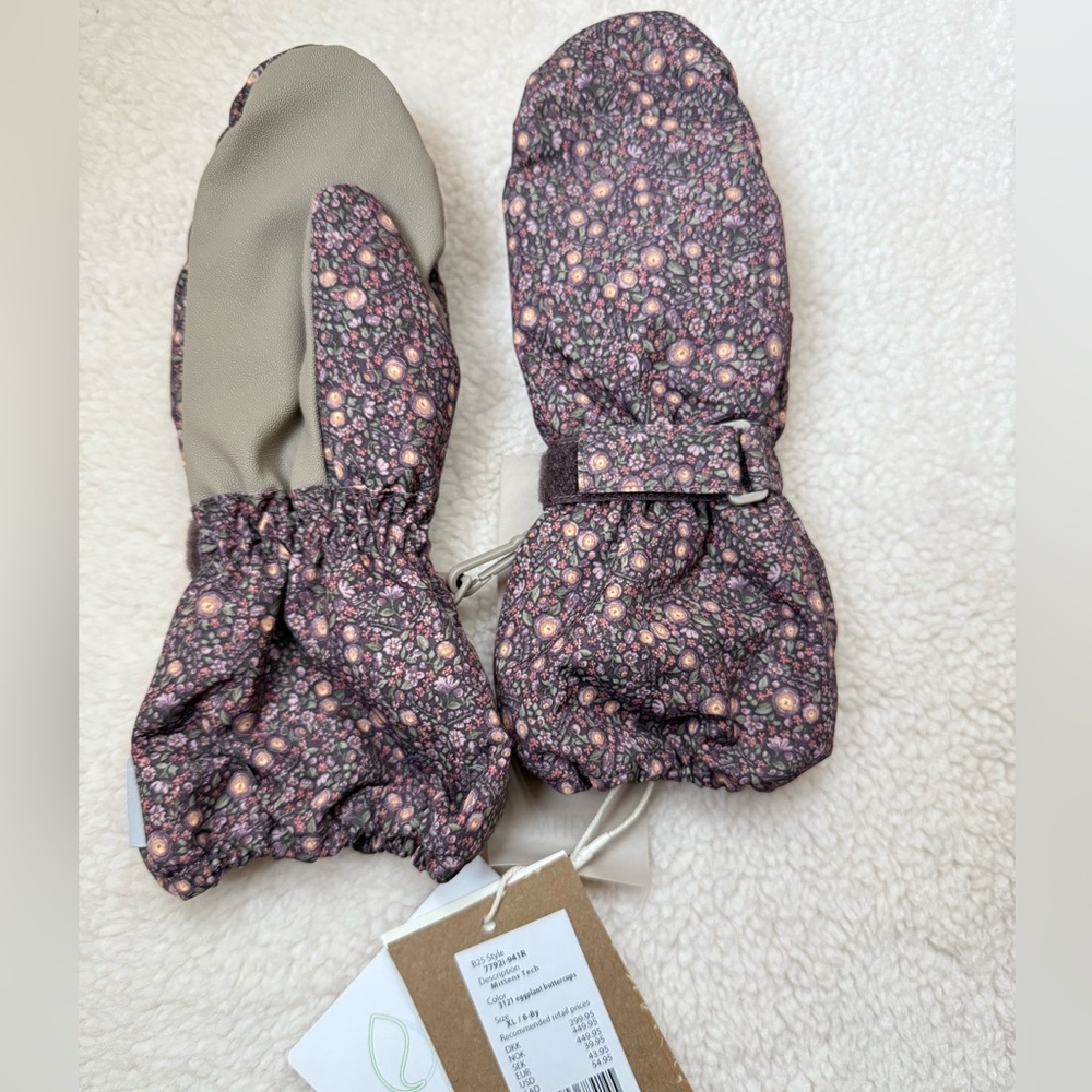 Kid’s wheat MITTENS TECH snow gloves